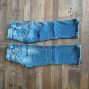 Miss Me Embroidered Capris 28 or 29